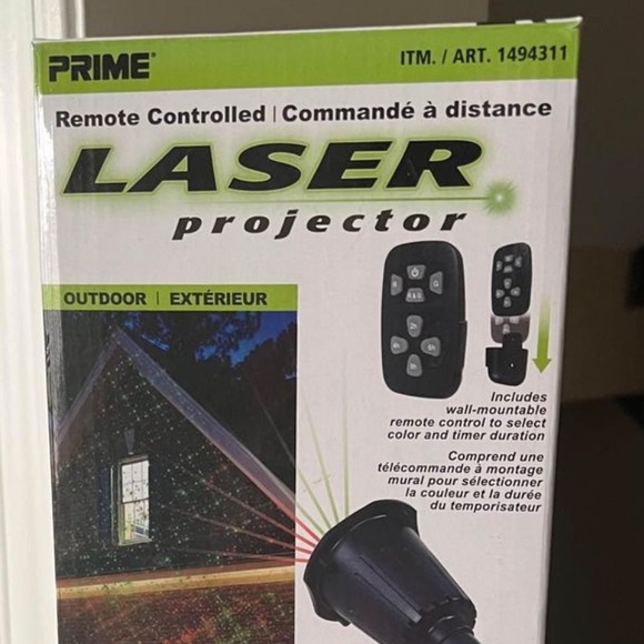 PRIME Remote Controlled Laser Projector CHRISTMAS Decor - Picture 6 of 8